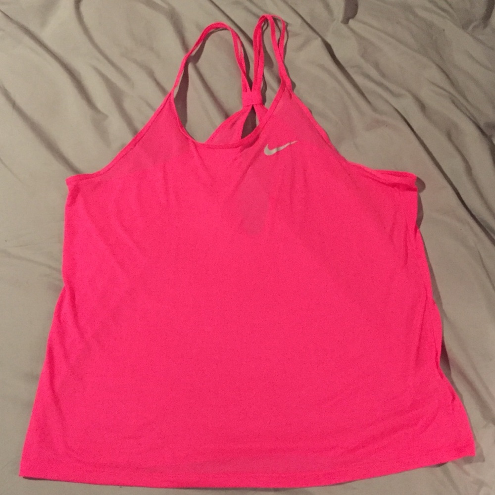 Nike Dri-Fit hot pink workout tank top!